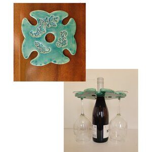 Original Carrie Torres Floral Butterfly Wine Carousel